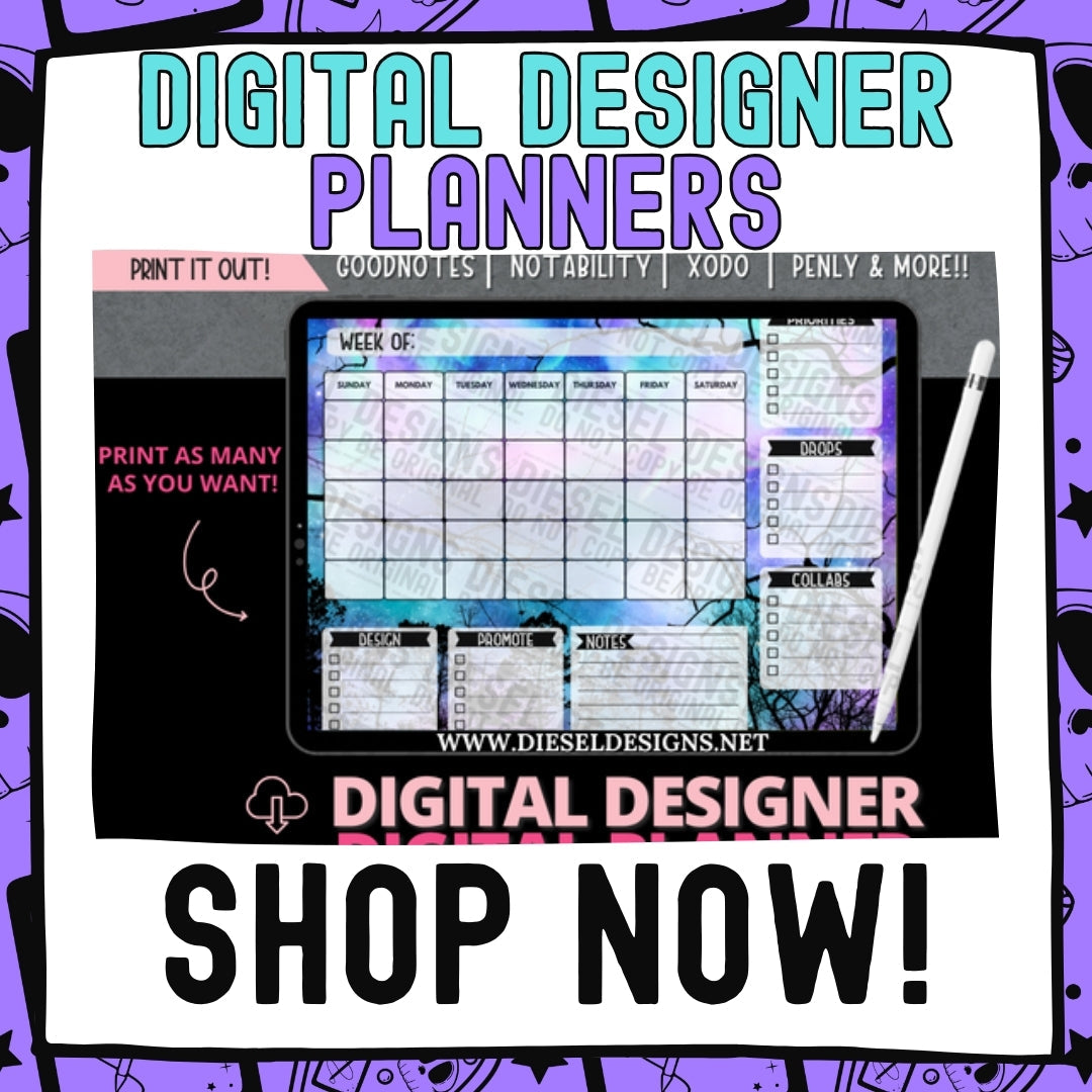 Digital Designer Planners Diesel Designs