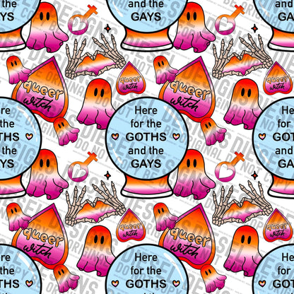 Lesbian goth | 300 DPI | 12" x 12" | Seamless File