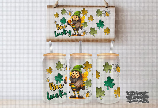 Bee Lucky | 300 DPI PNG | 16 oz Libby Wrap | Digital File Only