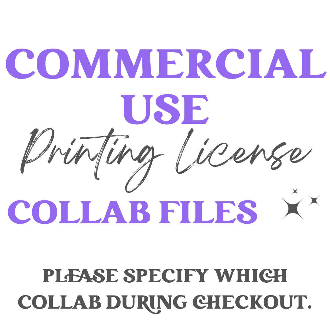 Collab License | Commercial Use | Printing License |