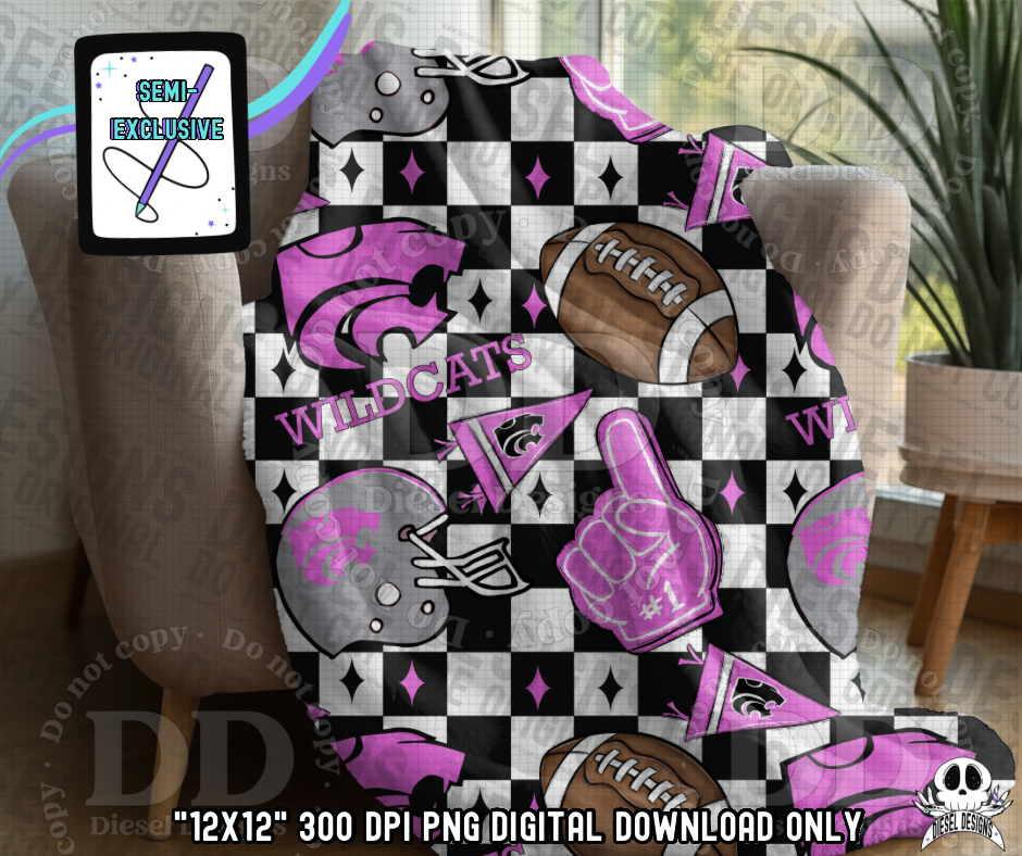 K-State Seamlesd SEMI-EXCLUSIVE | 300 DPI | Transparent PNG | Seamless | Digital File Only | SEMI-EXCLUSIVE design