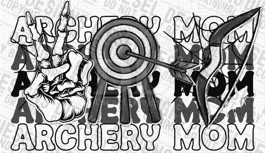 Archery Mom  | 300 DPI | Transparent PNG | Digital File Only