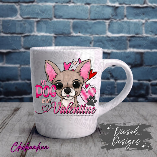 Valentine Dog - Chihuahua | 300 DPI | Transparent PNG | Digital File Only