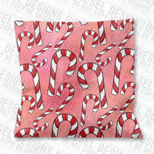 Candy Canes | Seamless File | 300 DPI | 12" x 12" | Digital File only