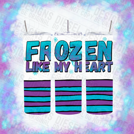 Frozen like my heart V.3 | 20oz. Tumbler Wrap | 300 DPI