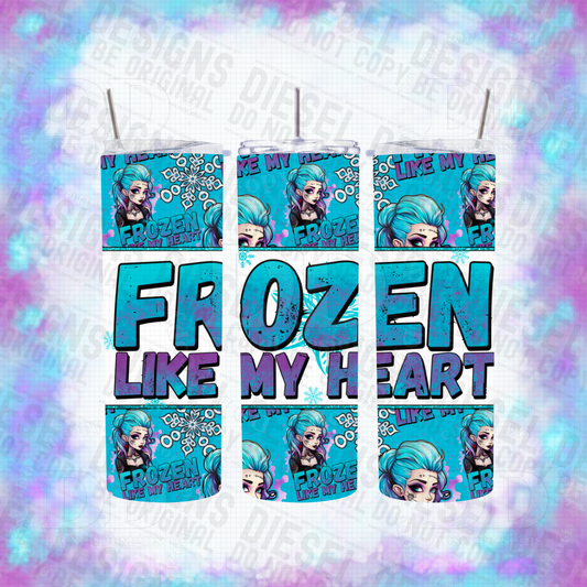 Frozen like my heart V.4 | 20oz. Tumbler Wrap | 300 DPI