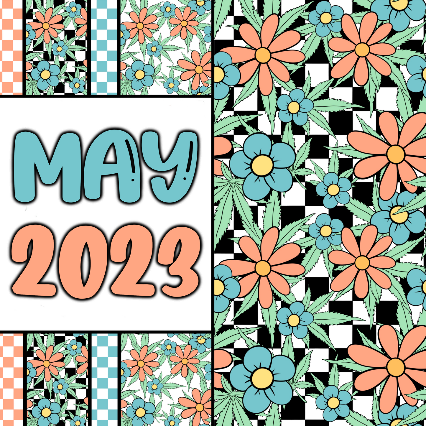 May 2023 | Monthly Drive | 300 DPI | Transparent PNG | Seamless | Tumbler Wraps | Clipart
