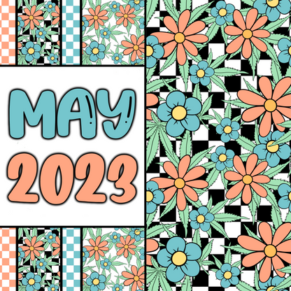 May 2023 | Monthly Drive | 300 DPI | Transparent PNG | Seamless | Tumbler Wraps | Clipart