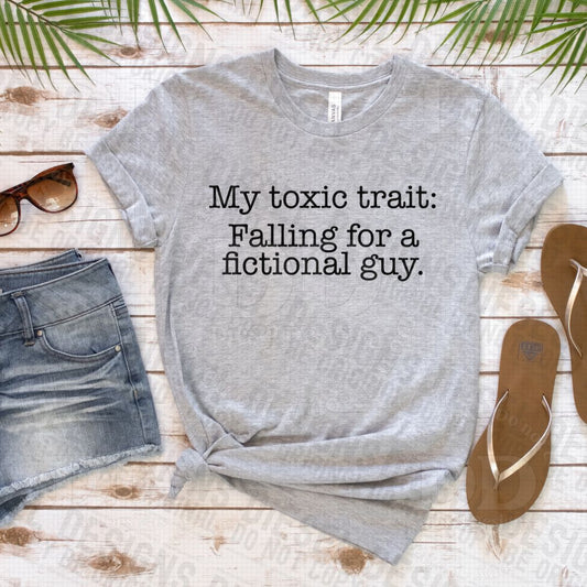 My toxic trait: falling for a fictional guy | 300 DPI | Transparent PNG | Digital File Only