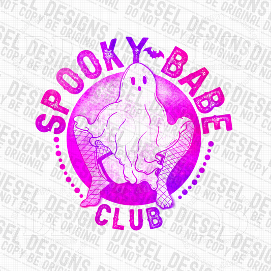 Spooky Babe Club V. Colorful | 300 DPI | Transparent PNG