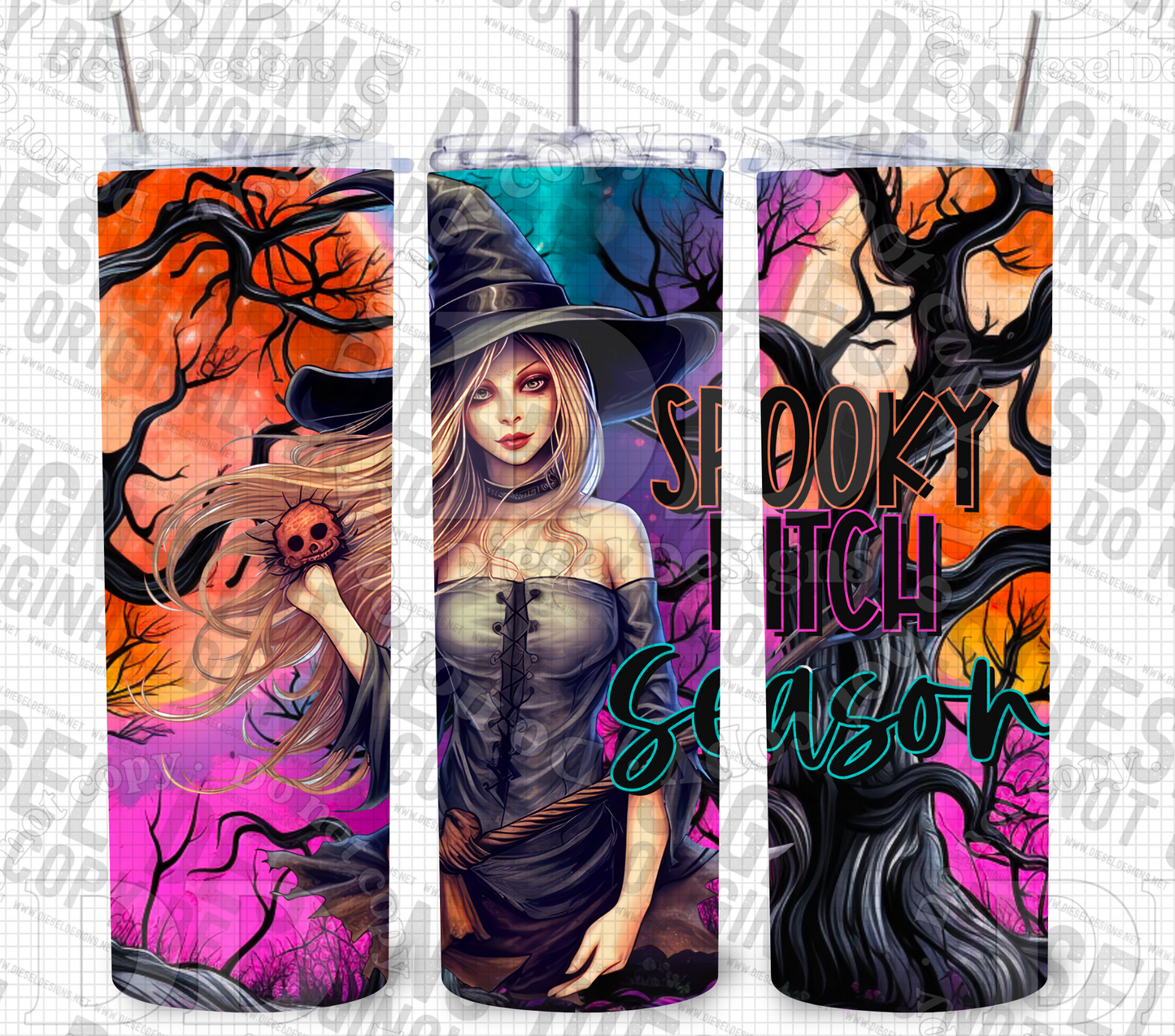 Spooky Bitch | 20oz. Tumbler Wrap | 300 DPI