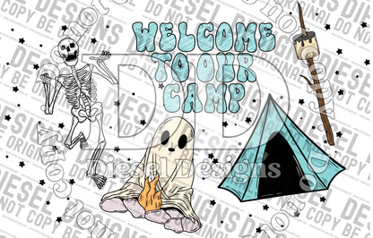 Welcome to our camp | 300 DPI | Transparent PNG