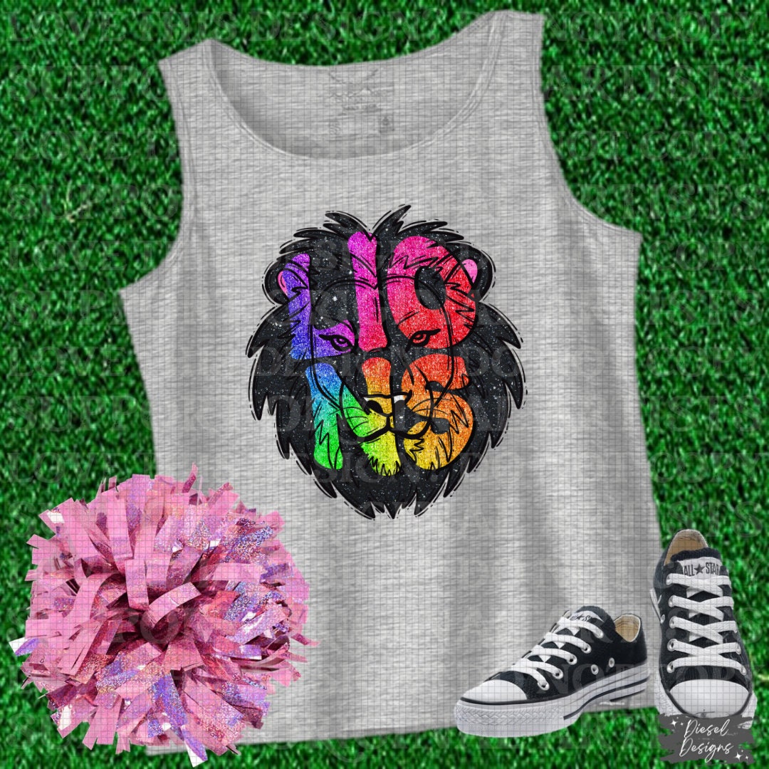 Lions Mascot | 300 DPI | Transparent PNG | Digital File Only