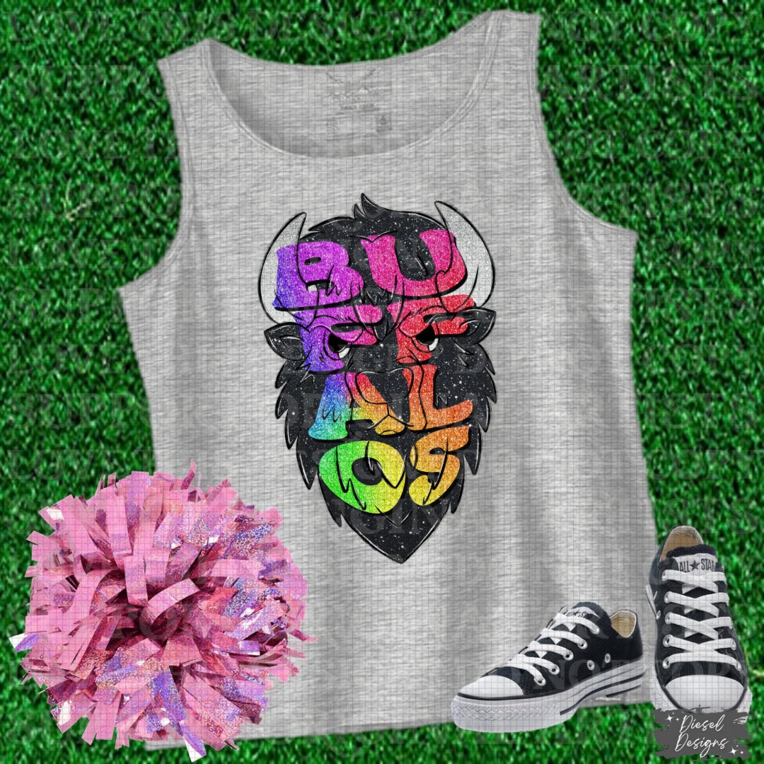 Buffalos Mascot | 300 DPI | Transparent PNG | Digital File Only