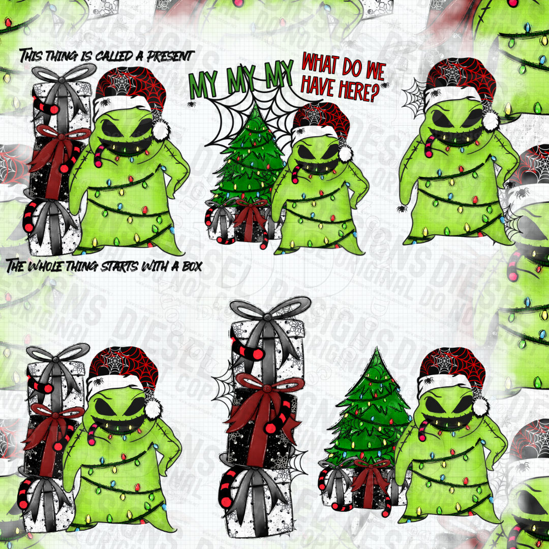 Oogie Christmas Bundle | 300 DPI | PNG | Seamless | Tumbler Wraps | Libby Wrap