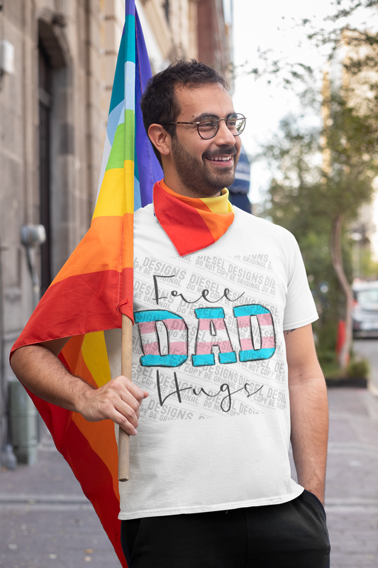 Trans Free dad hugs | 300 DPI | Transparent PNG