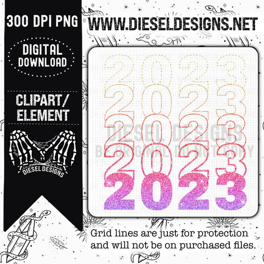 2023 1  | 300 DPI | Transparent PNG