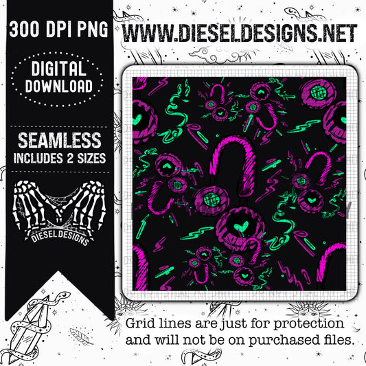 90's Seamless  | 300 DPI | Seamless 12"x12" | 2 sizes Included