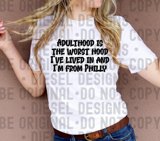 Adulthood Philly | 300 DPI | Transparent PNG