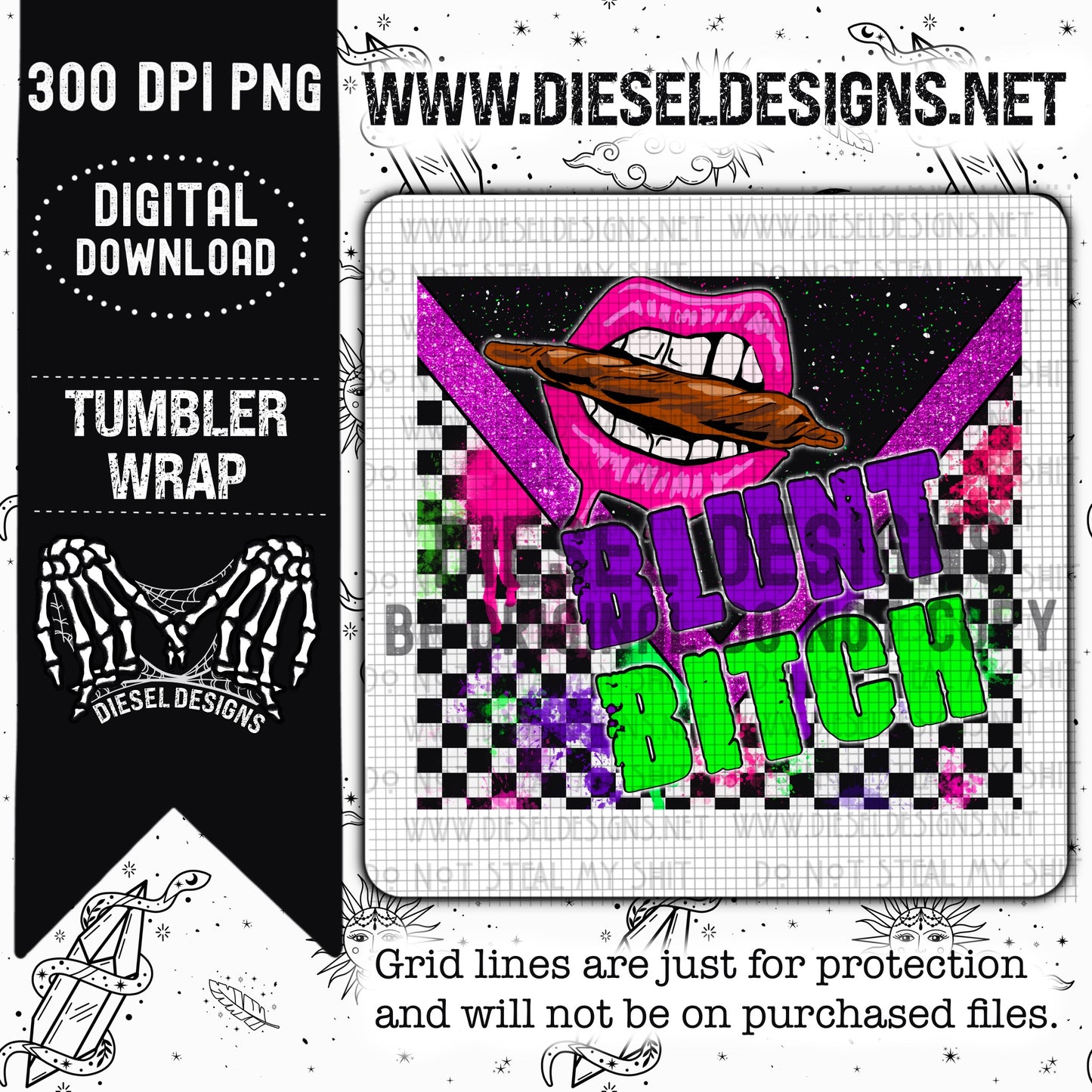 Blunt Bitch Tumbler | 300 DPI | PNG |