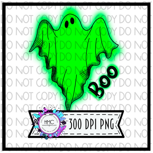 Glowing Boo PNG