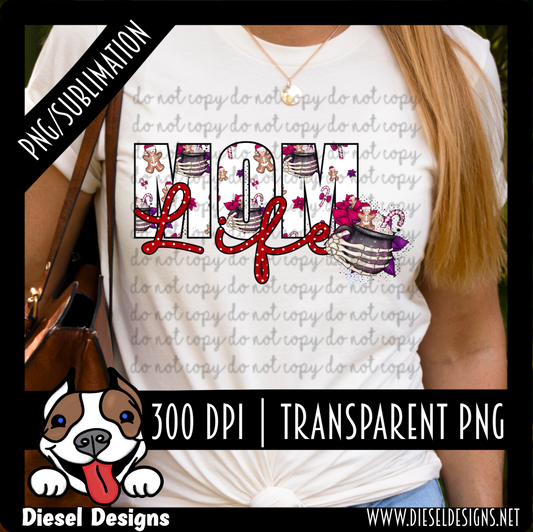 Coffee Mom Life PNG | 300 DPI | Transparent PNG