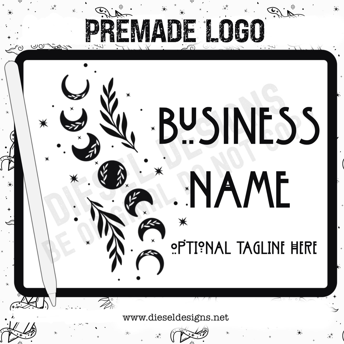 Magical Premade Logo | 300 DPI | Transparent PNG |