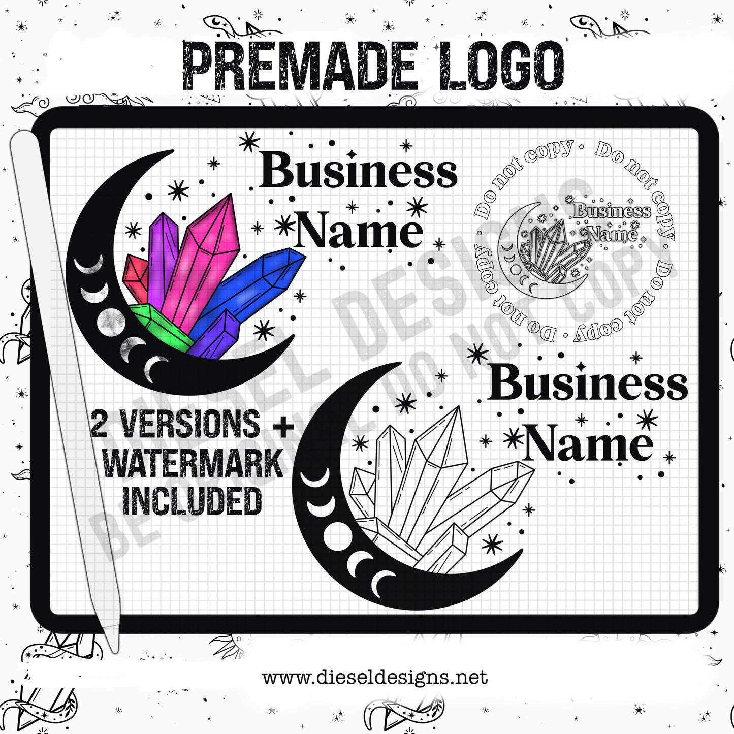 Crystals Logo | 300 DPI | Transparent PNG |