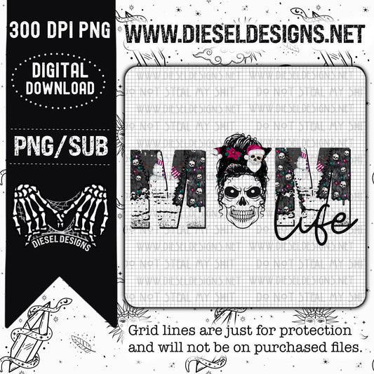 Mom Life | Design | 300 DPI | PNG |