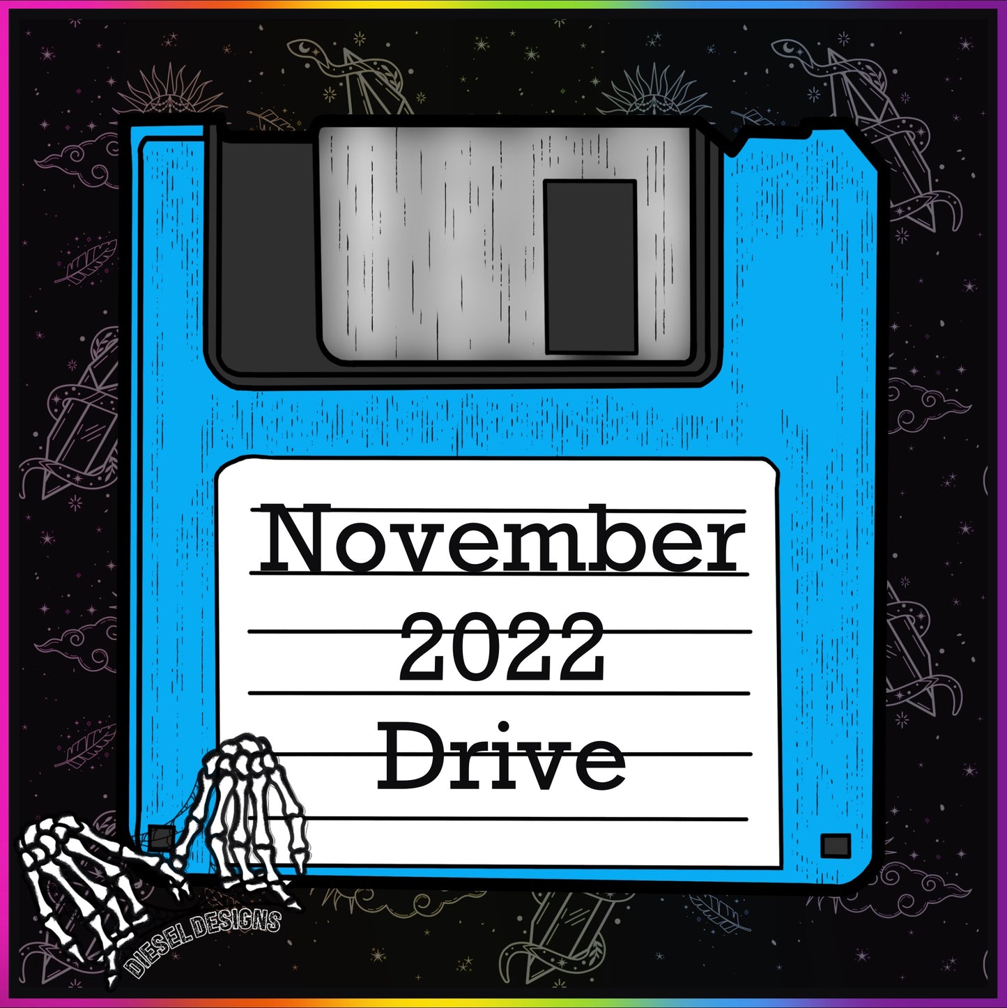 November 2022 Drive | 300 DPI | Transparent PNG | Seamless | Tumbler Wraps | Clipart