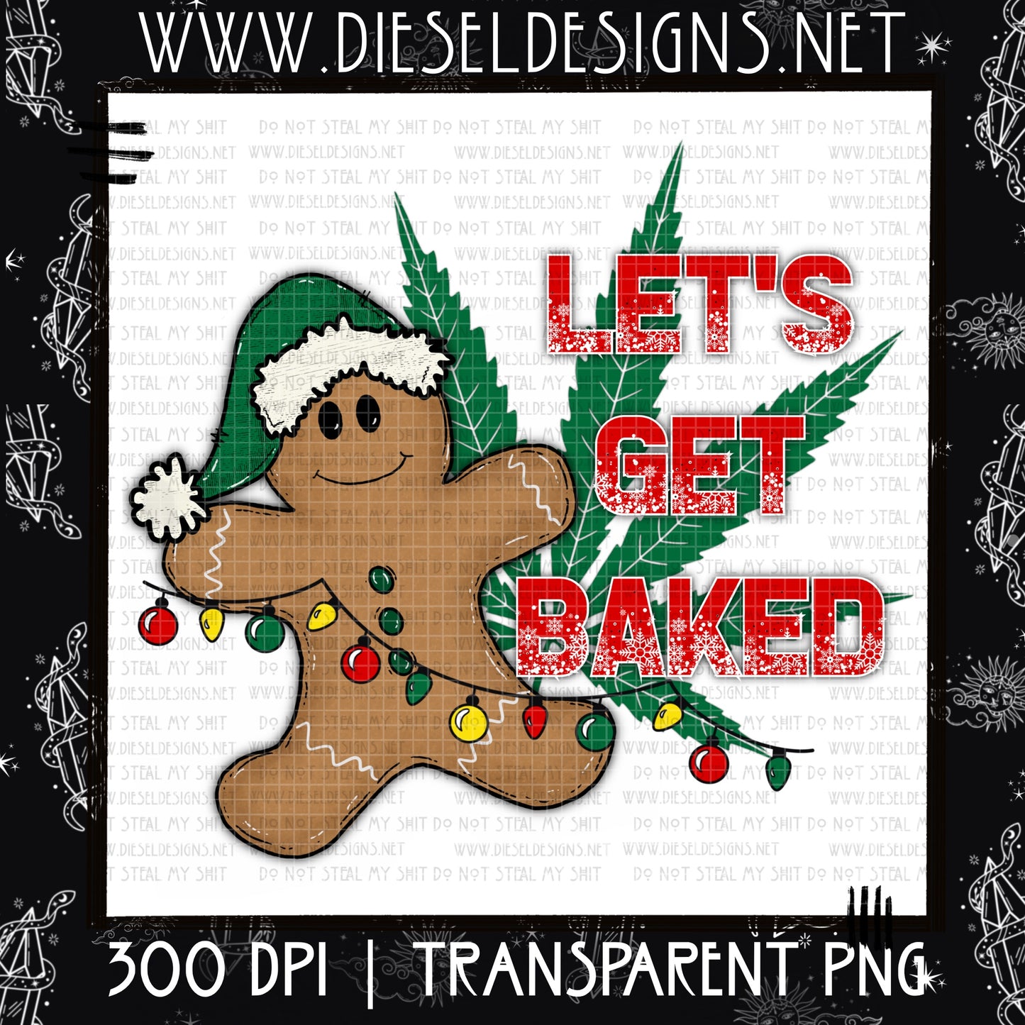 Let's get baked | 300 DPI | Transparent PNG