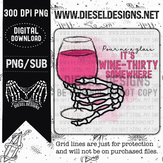Pour Me A Glass PNG  | 300 DPI | Transparent PNG