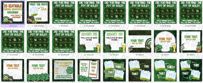 Skellie St Paddys | Content Plan | Engagement graphics | Verbiage for 2 posts per 30 days