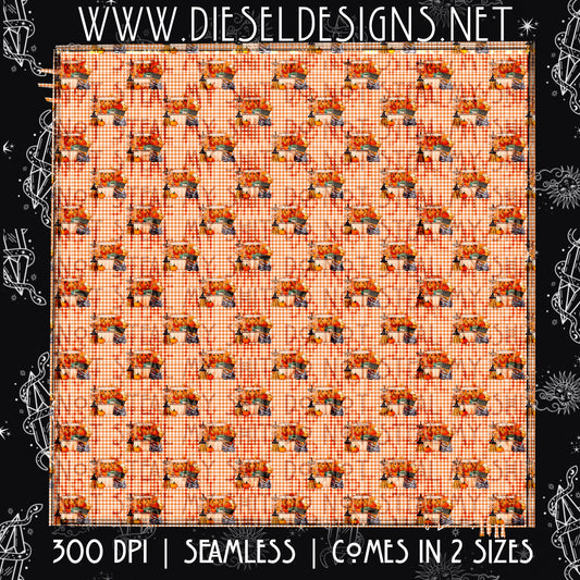 Fall checkered seamless | 300 DPI | PNG