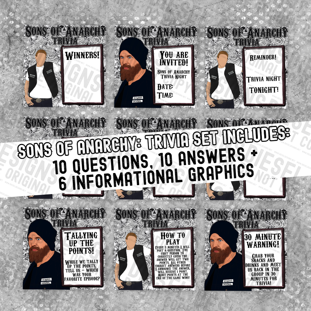 Sons of Anarchy Trivia Set