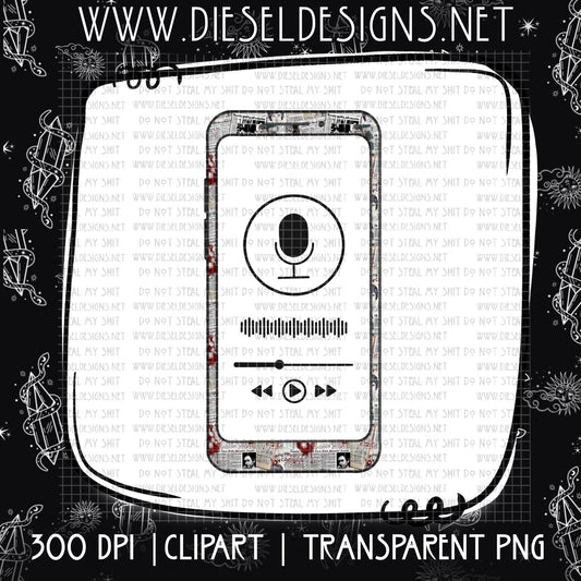 True Crime Podcast Clipart  | 300 DPI | Transparent PNG | Clipart |