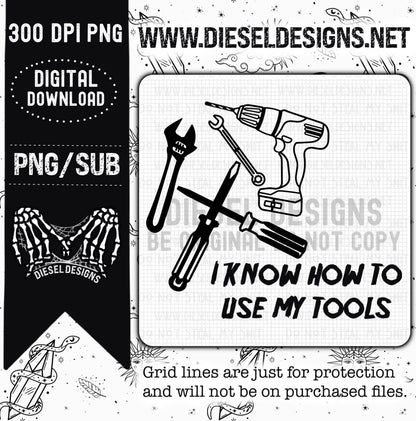 Use My Tools | 300 DPI | Transparent PNG