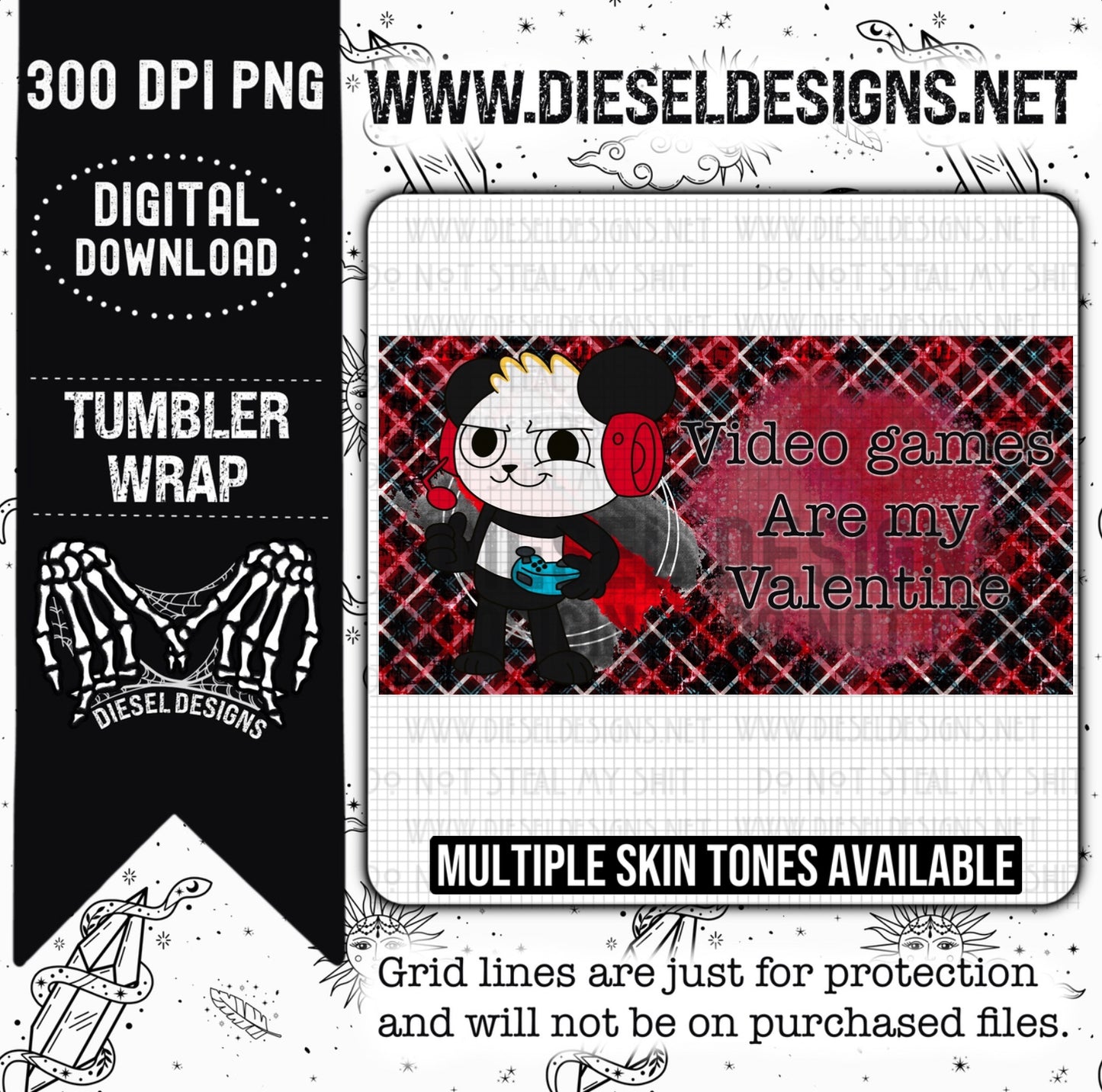 Video Games Tumbler | 300 DPI | 12oz Kids Tumbler Wrap