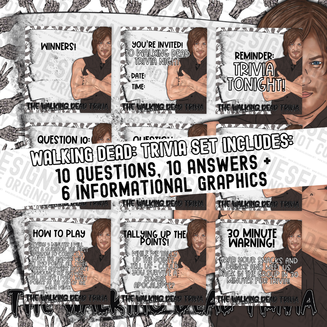 Walking Dead Trivia Set