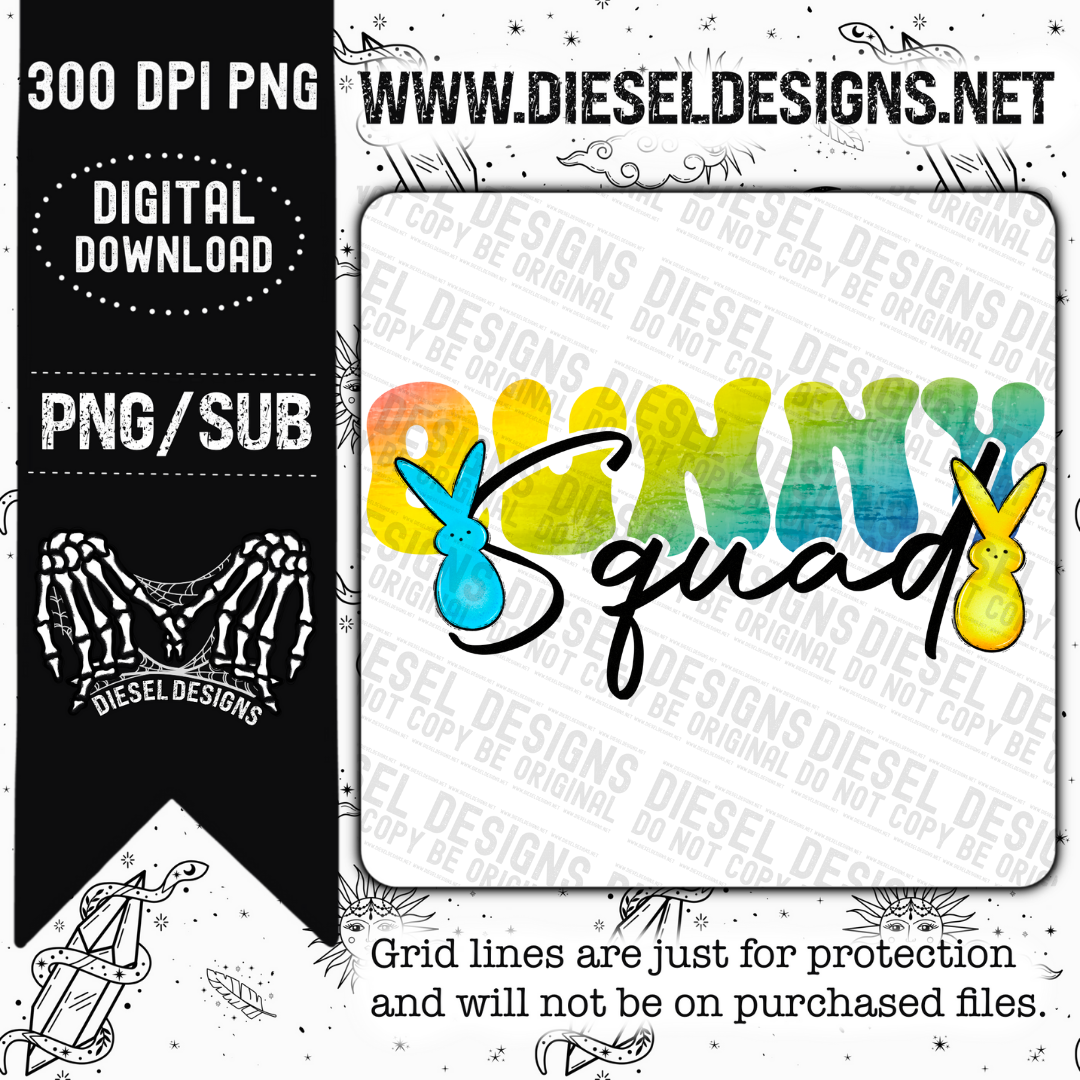 Bunny Squad  | 300 DPI | Transparent PNG