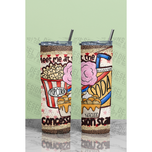 Concession Stand red | 300 DPI | 20 oz Skinny Tumbler Wrap