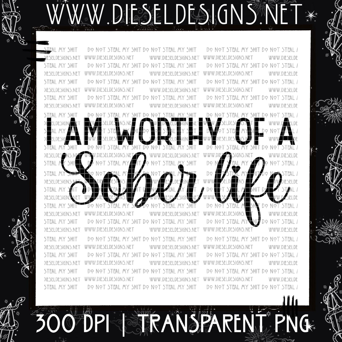 I Am Worthy | Sunday Exclusive | 300 DPI PNG