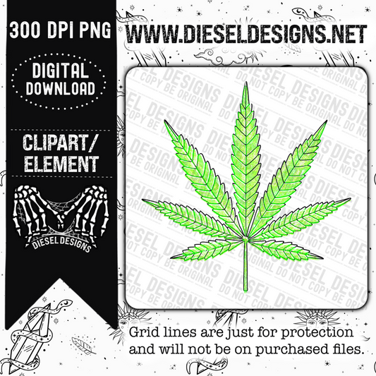 Pot leaf  | 300 DPI | Transparent PNG | Clipart |