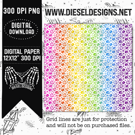 Skull 3 digital paper  | 300 DPI | Transparent PNG | Clipart |