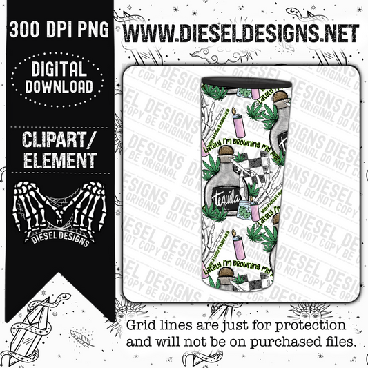 Tumbler Clipart 1  | 300 DPI | Transparent PNG | Clipart |
