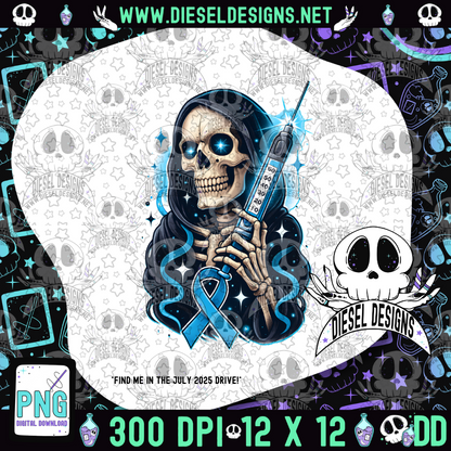 July 2025 Monthly Google Drive | 300 DPI | Transparent PNG | Seamless | Tumbler Wraps | Clipart