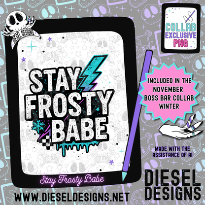 Winter The Boss Bar Collab | 300 DPI | PNG | Seamless | Tumbler Wraps | Collab | Digital File Only