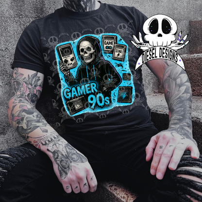 90s Gamer PNG  | 300 DPI | Transparent PNG | Digital File Only