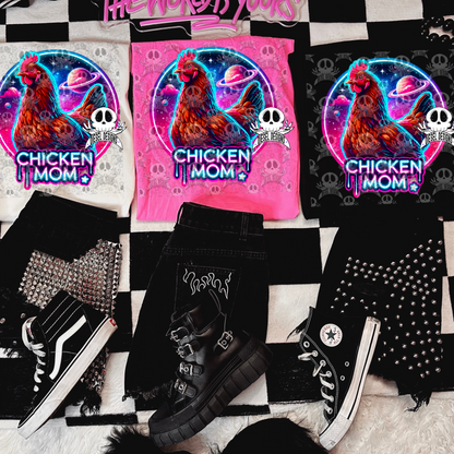 Galaxy Chicken Mom PNG  | 300 DPI | Transparent PNG | Digital File Only
