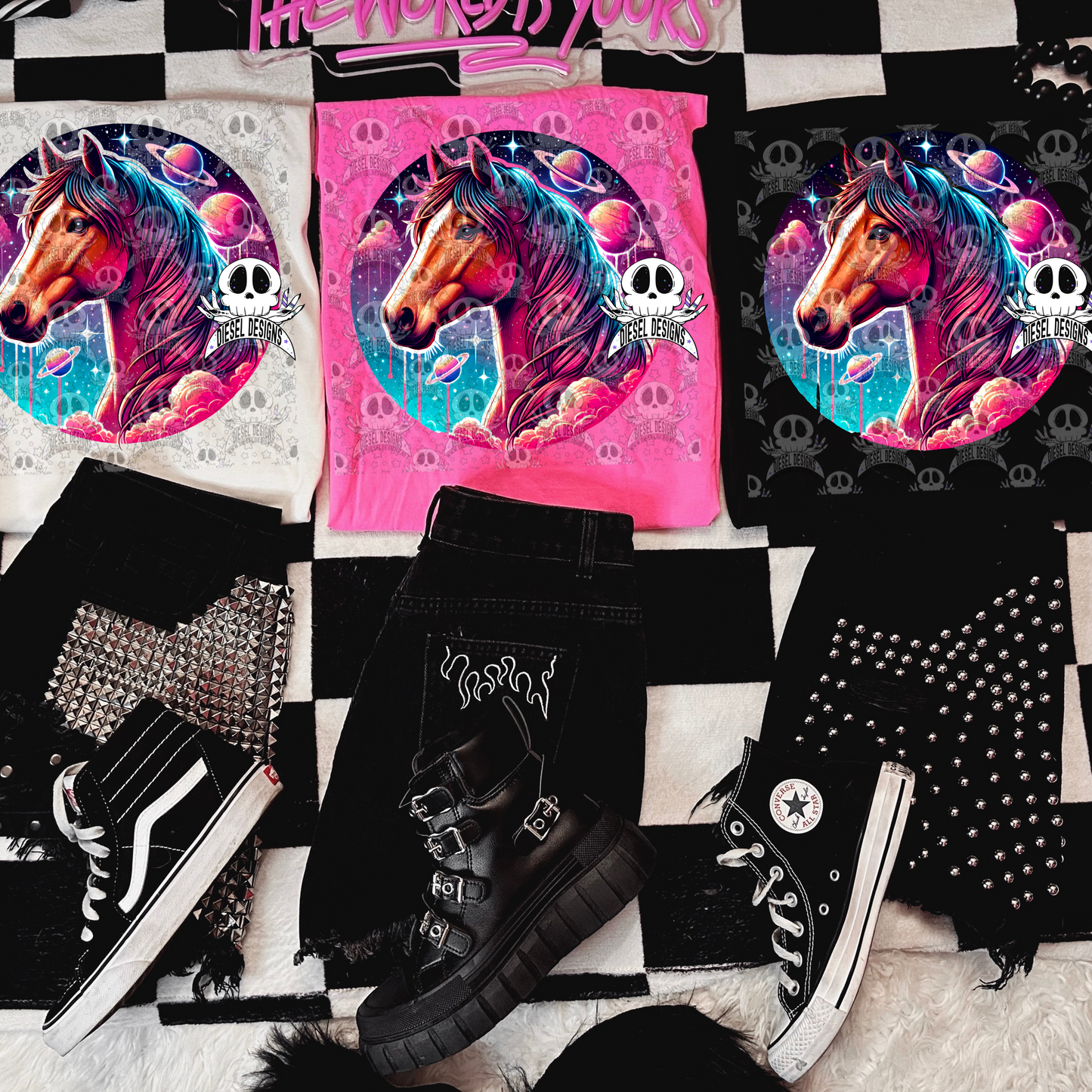 Galaxy Horse V1 PNG  | 300 DPI | Transparent PNG | Digital File Only